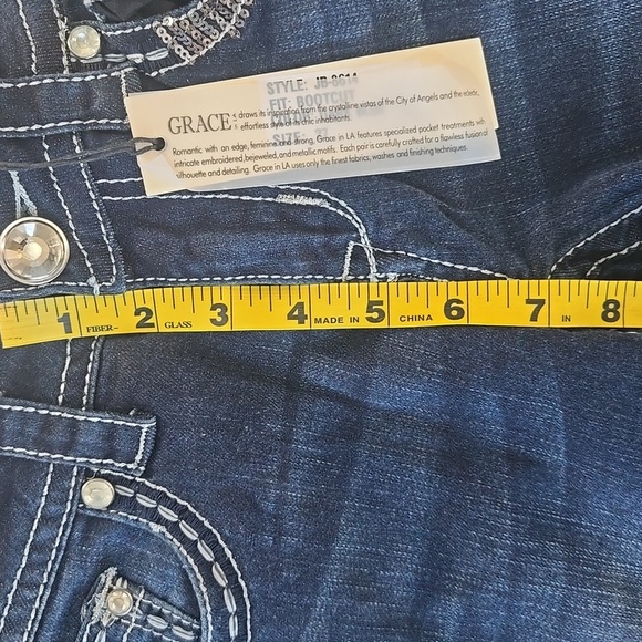 NWT Grace In LA Blue Bootcut Jeans Size 27 - Picture 7 of 12